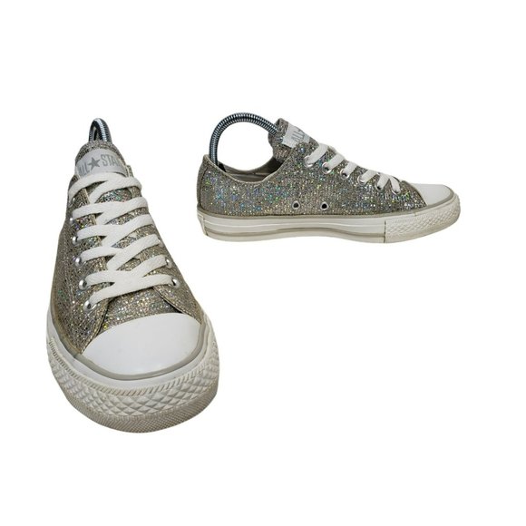 Converse Shoes - CONVERSE Chuck Taylor All Star Sneakers CTAS Silver Glitter